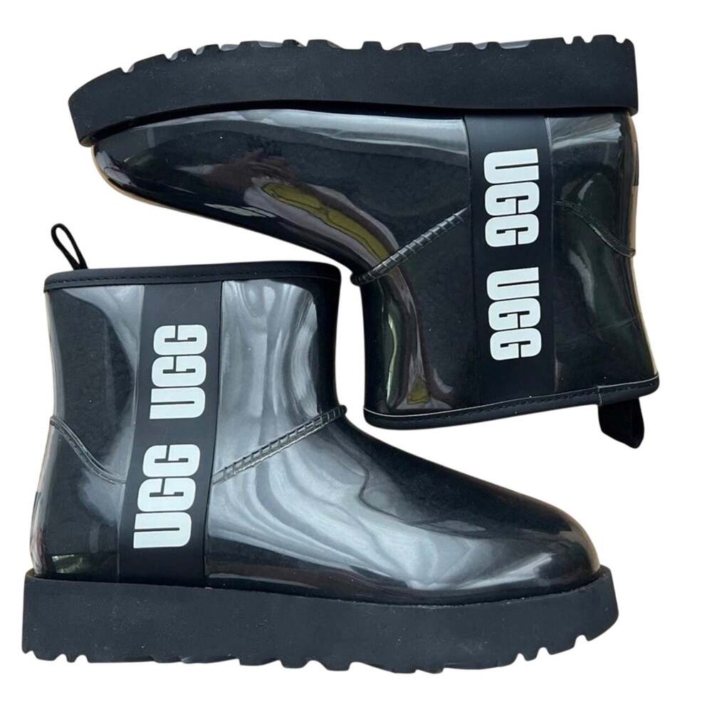 UGG Classic Clear Mini Boot Short Waterproof in Black Size 5 New